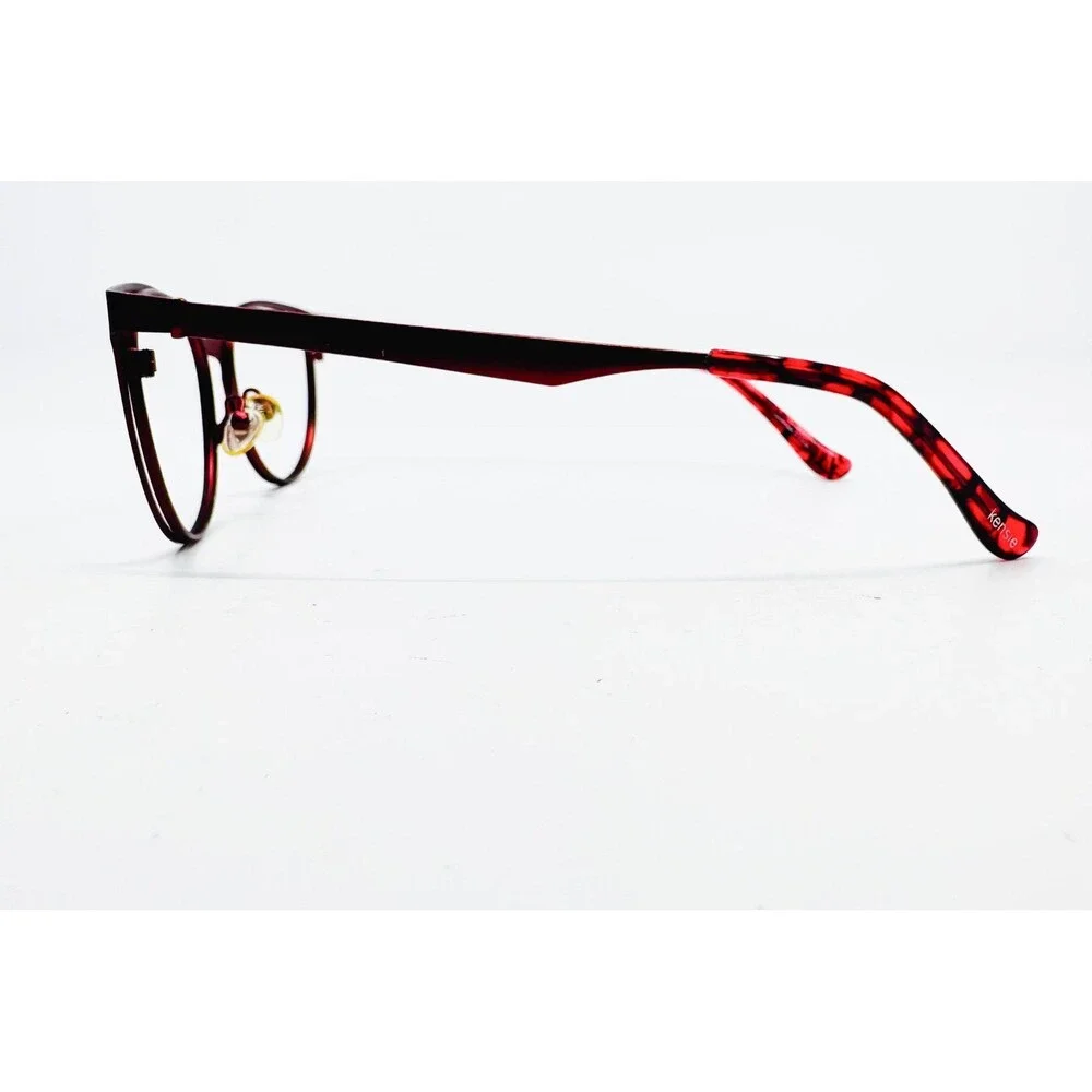 Kensie Eyeglasses Womens Burgundy Vivid Cat Eye Frames 50-17-135